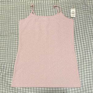 Ann Taylor LOFT pink top w/ light flowery pattern. With tags, never worn